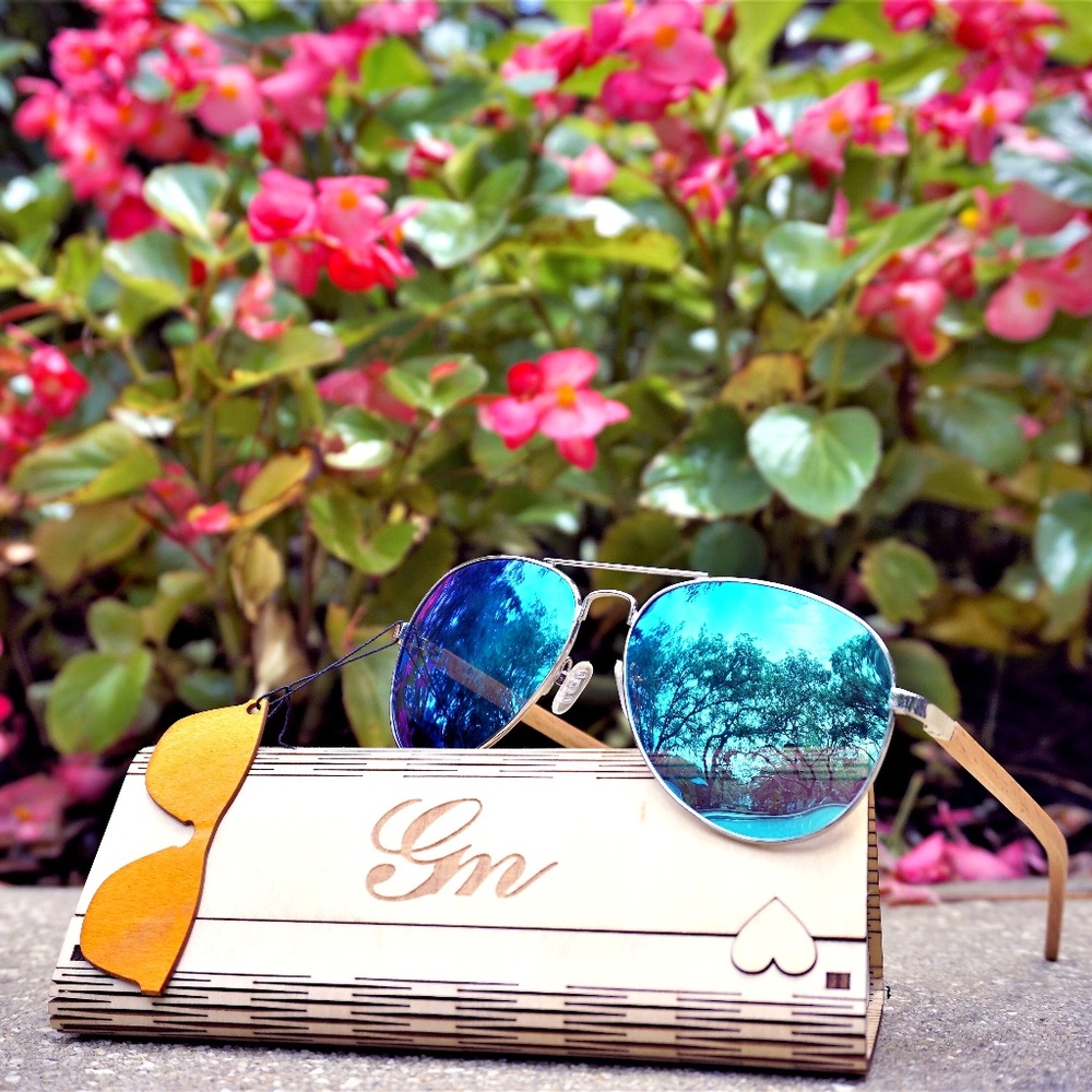 GM Women Wood Sunglasses, Polarized